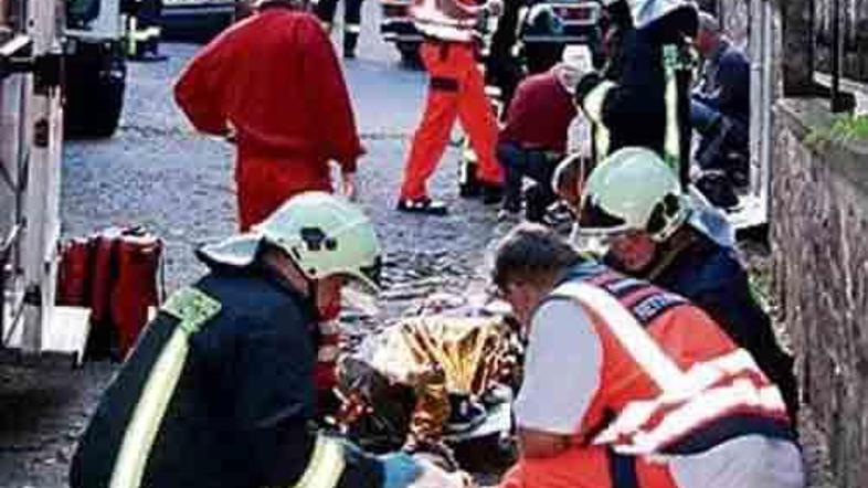 Med poškodovanimi so bili tudi otroci.