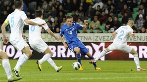 Sigurdsson Brečko Ilić Cesar Slovenija Islandija kvalifikacije za SP 2014 Stožic