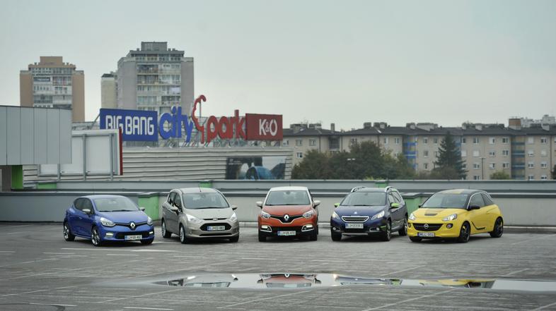 slovenija 14.10.13, avto leta, kategorija mestni avto, Renault Clio, Ford B max,