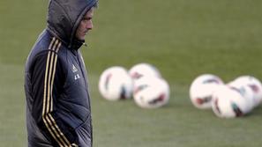 José Mourinho na treningu Reala Madrida pred tekmo z Villarrealom.