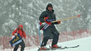 Zlata lisica Kranjska Gora delavci proga priprava 