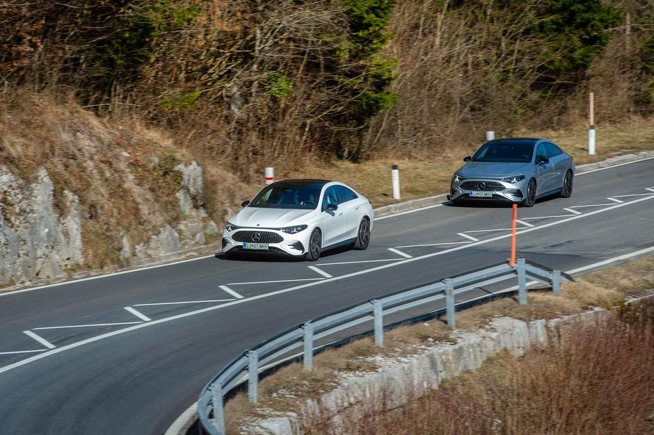 Primerjava: Mercedes-Benz CLA, hibrid in elektrika | Avtor: Anže Petkovšek