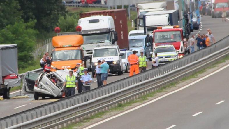 Nesreča na pomurski avtocesti