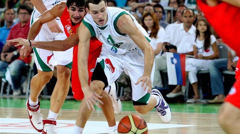 slovenija španija prva tekma Stožice Goran Dragić