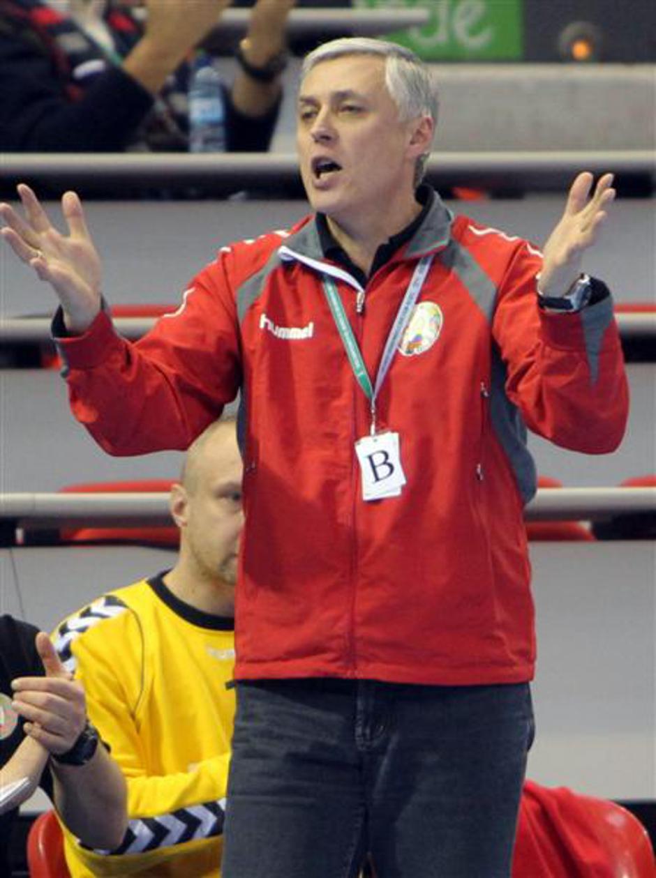 sp v rokometu 2013 slovenija belorusija vladimir žuk | Avtor: EPA