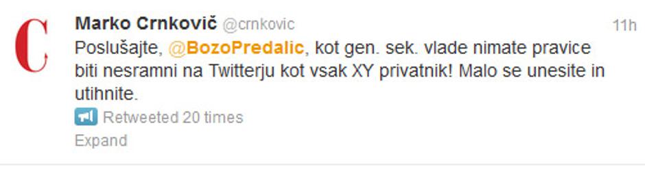 Božo Predalič | Avtor: Reševalni pas/Twitter