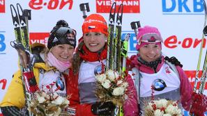 Soukalova Gössner Skardino Pokljuka biatlon svetovni pokal sprint 7,5 km stopnič