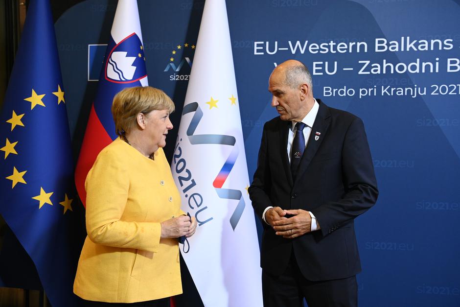 Vlada Janez Janša angela merkel | Avtor: Vlada RS