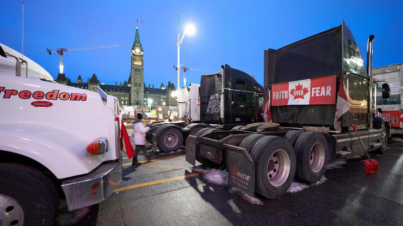 Kanada protest tovornjakov konvoj svobode