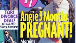 Angelinini sodelavci menijo, da je noseča. (Foto: Star Magazine)