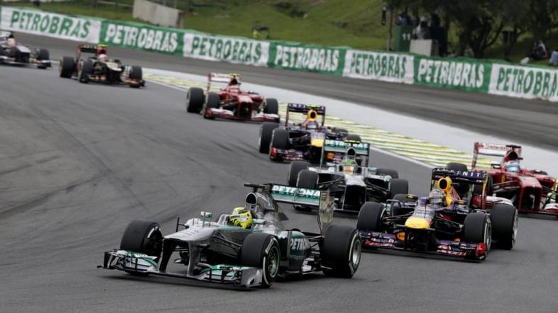 Vettel Rosberg Alonso Hamilton Red Bull Sao Paulo Interlagos VN Brazilije