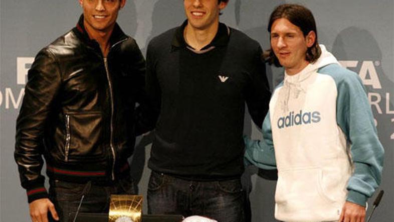 Ronaldo, Kaka in Messi so bili v središču pozornosti.