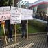 Protest pred fakulteto za socialno delo
