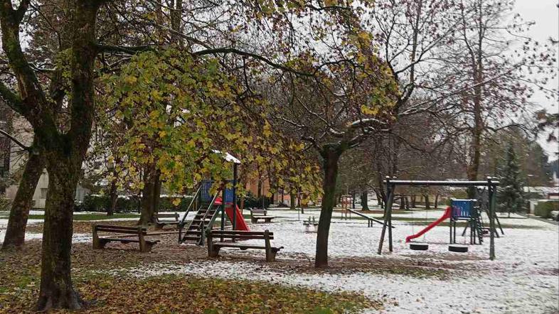 Vreme, sneg v Ljubljani