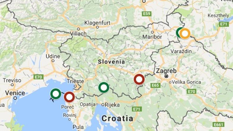 Interaktivni zemljevid 