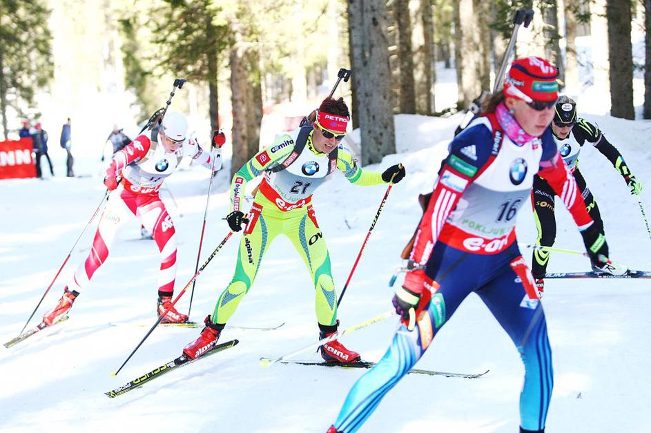 Biatlon, Pokljuka, zasledovalna tekma