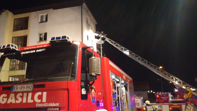 Posredovanje pri požaru v Kropi