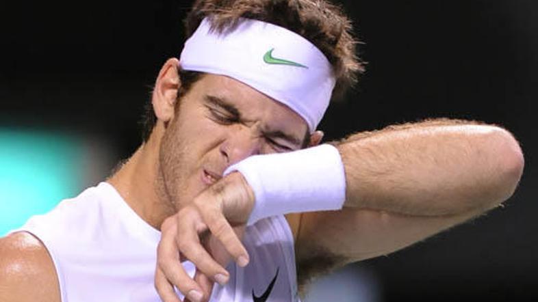 Juan del Potro je pred mesecem osvojil OP ZDA, zdaj pa izpadel v prvem kolu Toki