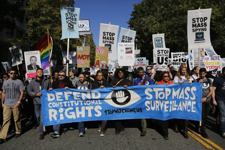 protest ZDA Washington NSA