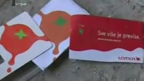 Kartice hrvaškega operaterja Tomato, ki so jih sirske vladne sile našle med potr