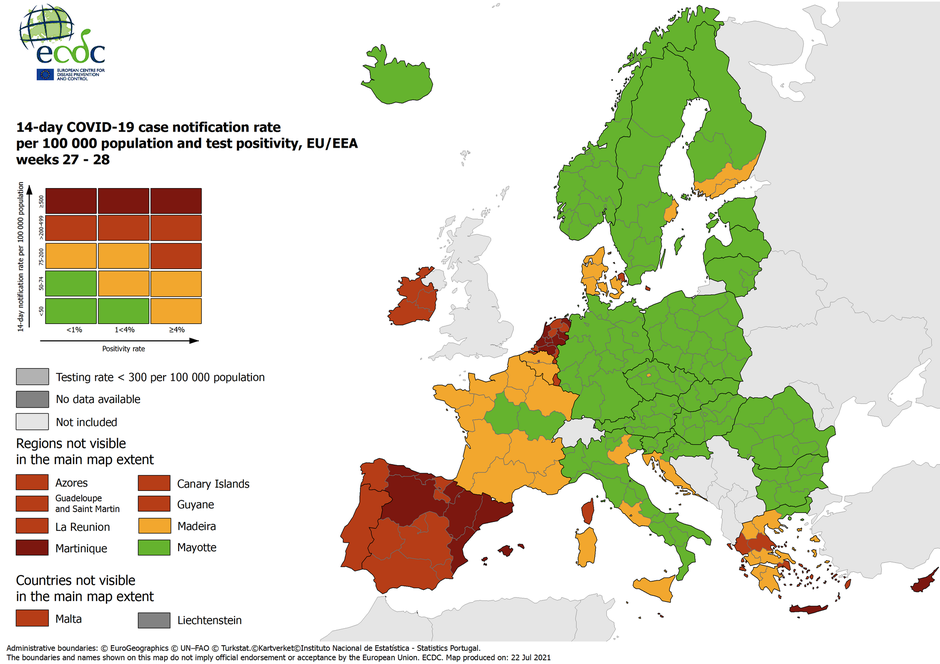 ecdc zemljevid | Avtor: ECDC.eu