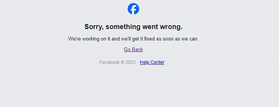 Facebook težava FB | Avtor: PrtSc