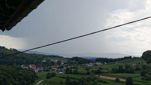 vreme Trebnje pooblačitev dež nevihta