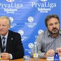 Brane Florjanič (levo) in Stane Oražem načrtujeta nižanje plač igralcem v sloven