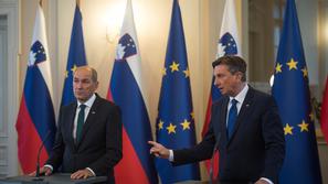Borut Pahor in Janez Janša