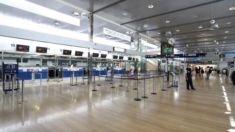 Prazno zagrebško letališče