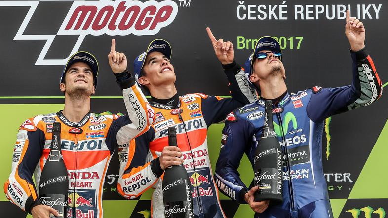 Pedrosa Marquez Vinales VN Češke