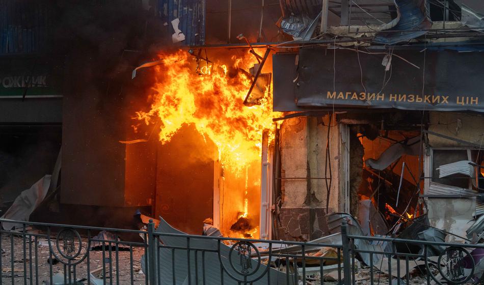 Kijev v plamenih. Rusi izstrelili zloglasno raketo?