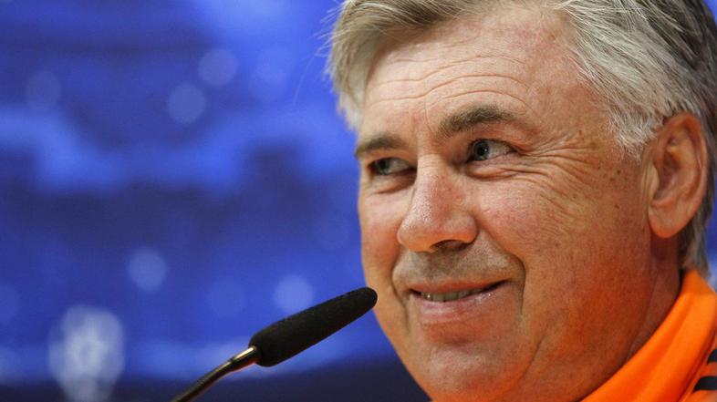 Ancelotti Real Madrid novinarska konferenca pred Bayernom Liga prvakov