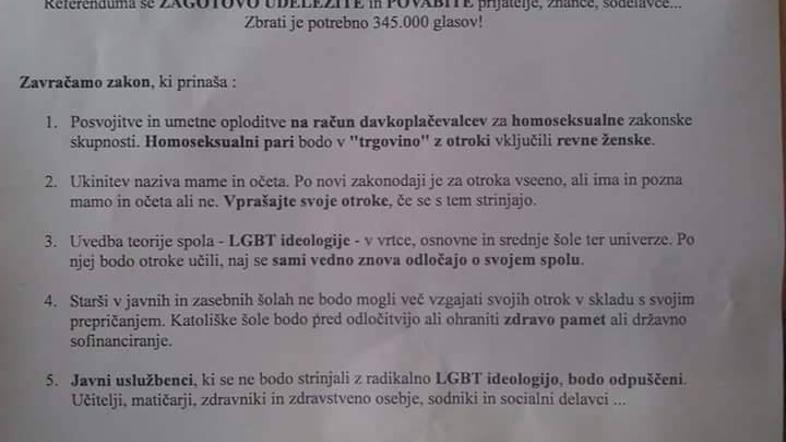 Sporočilo vernikom Lož