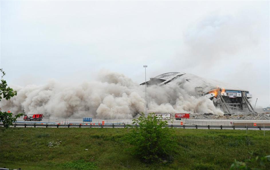 rušenje stadiona Dallas Stadium Irving Texas 2010