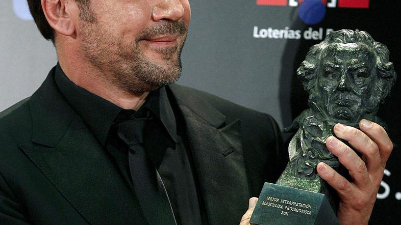 Bardem je nagrado posvetil ženi Penélope Cruz in sinu. (Foto: EPA)