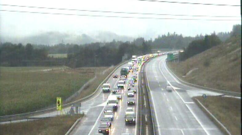 zastoj na gorenjski avtocesti