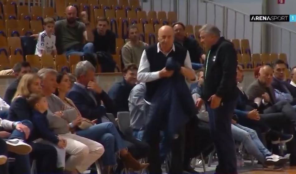 Košarkarski sodnik Uroš Nikolić, ki je iz dvorane nagnal Iva Daneua, aretiran zaradi suma vpletenosti v organiziran kriminal