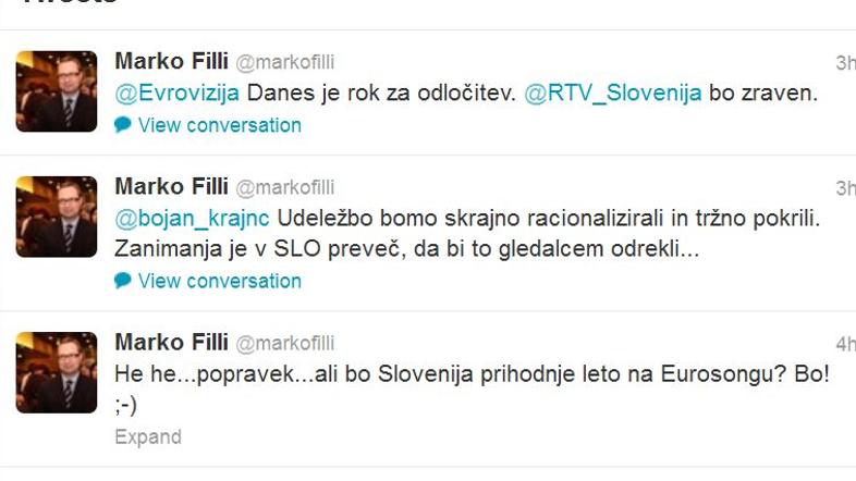 Marko Filli in Evrovizija