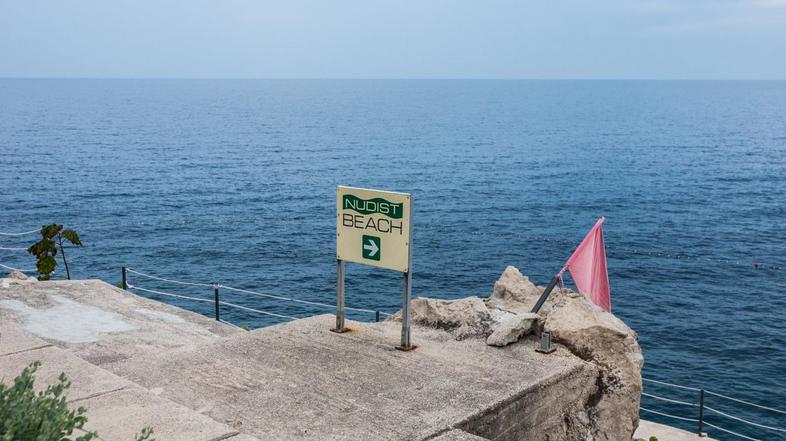 Nudistična plaža pri Cavtatu