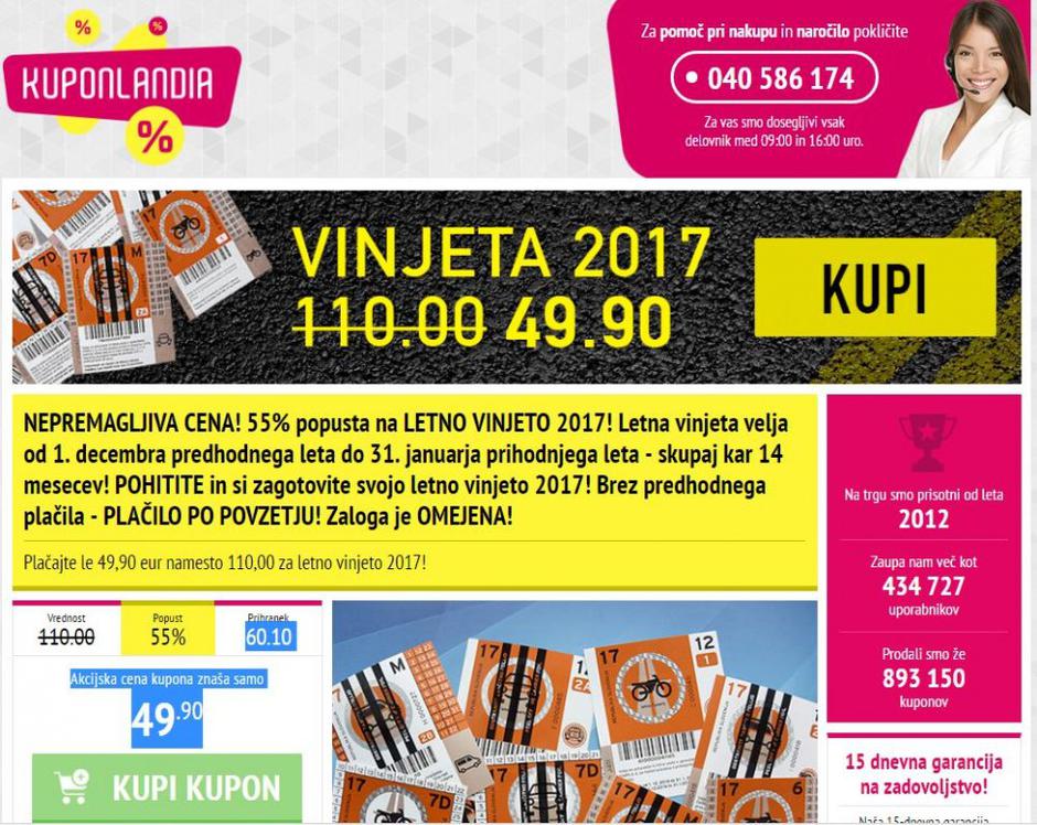 Kuponlandija | Avtor: spletna stran ponudnika