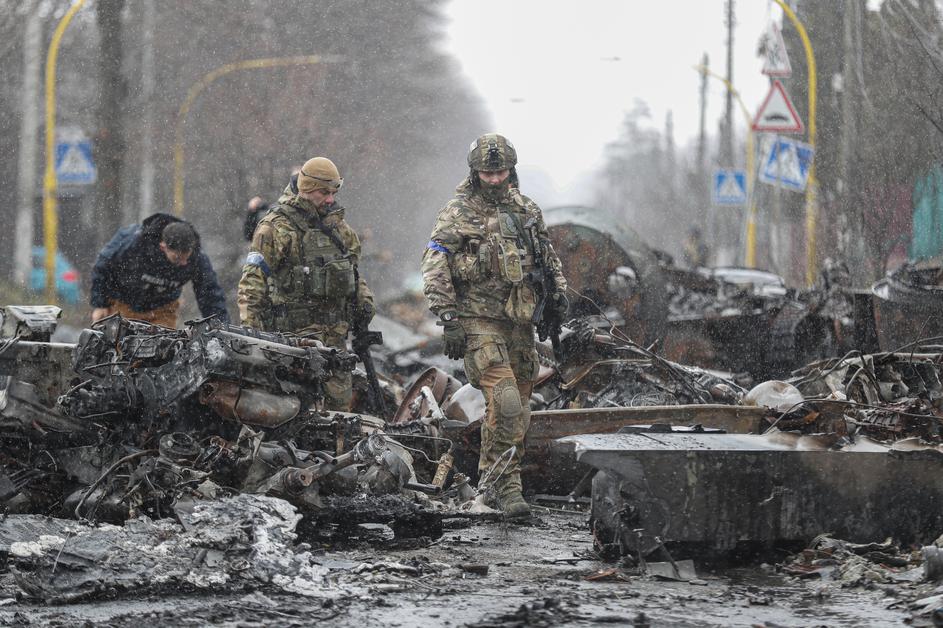 Buča ukrajinski vojaki
