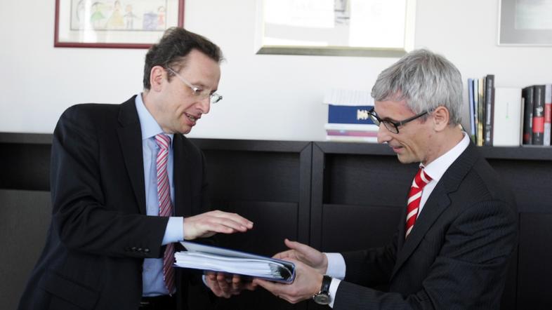 Slovenija 21.03.2013 Ziga Turk, Jernej Pikalo, minister za izobrazevanje, znanos