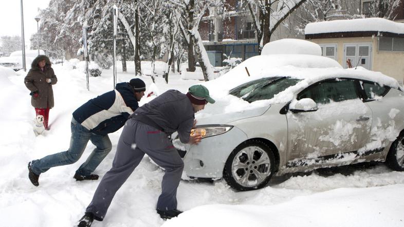 sneg v Zagrebu