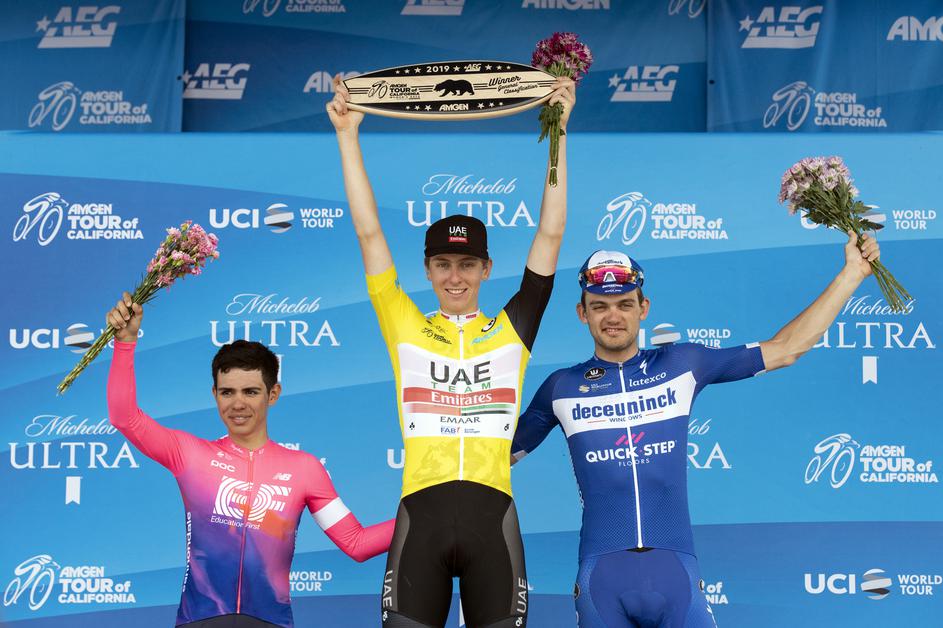 Tadej Pogačar, zmagovalec dirke po Kaliforniji