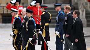 pogreb kraljica Elizabeta II. kralj Karel III. princesa Anne princ Andrew princ Edward princ William princ Harry Peter Phillips