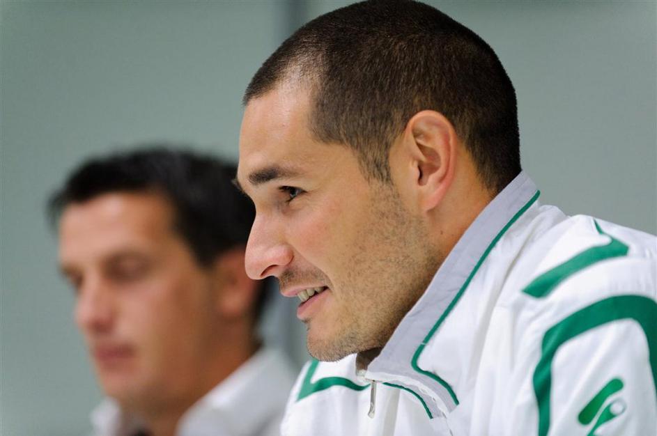 Novinarska konferenca Olimpije Ljubljane pred derbijem z Mariborom