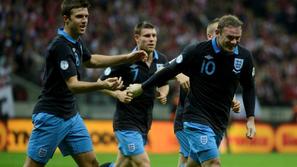 Rooney Carrick Milner Poljska Anglija kvalifikacije SP 2014 Varšava