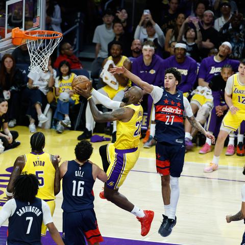 LeBron James Lakers Wizards