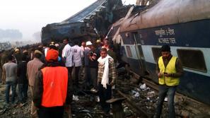 Indija Kanpur železniška nesreča vlak